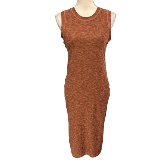 prAna Dress Womens  S The Vertex Sleeveless Heathered Burnt Orange Athletic - Picture 1 of 9